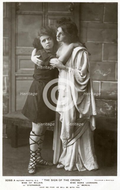 Ivy Millais and Marie Leonhard, actresses, c1900s(?).Artist: Foulsham and Banfield