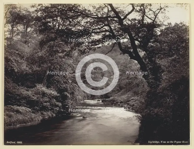 Ivy Bridge, View on the Prysor River, 1860/94. Creator: Francis Bedford.