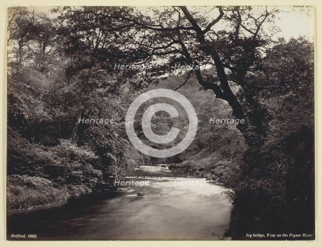 Ivy Bridge, View on the Prysor River, 1860/94. Creator: Francis Bedford.