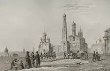 Ivan the Great Bell Tower, Moscow, Russia, 1839. Creator: Samuel Cholet