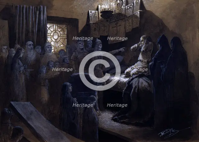 'Ivan the Terrible and the Ghosts of His Victims', 19th or early 20th century. Artist: Mikhail Petrovich Klodt