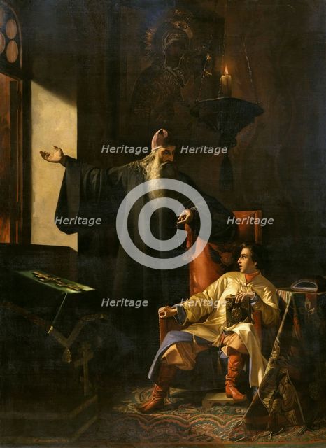 Ivan the Terrible and the priest Silvester during the Fire of Moscow on 1547', 1856.  Creator: Pleshanov, Pavel Fyodorovich (1829-1882).