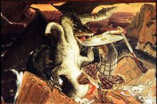 Ivan Tsarevich fought Zmey Gorynych