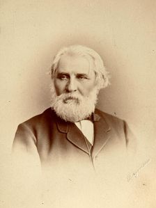 Ivan Turgenev, Russian author, late 19th century. Artist: Charles Bergamasco