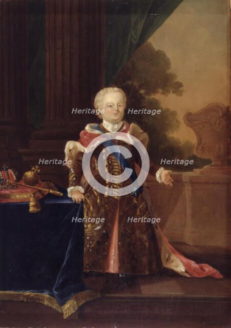 Ivan III or Ivan VI Antonovich. Full-length Portrait, 1750-1759. Creator: Wilhelm Andreas Müller.