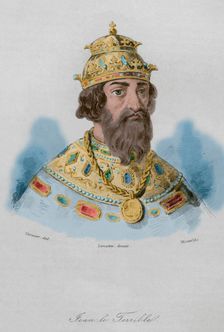 Ivan IV Vasilyevich, (1530-1584), known as Ivan the Terrible, Grand Prince of Moscow…, 1839. Creator: Augustin François Lemaitre