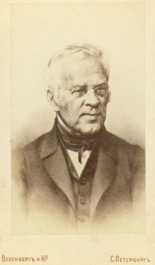 Ivan Ivanovich Lazhechnikov, head-and-shoulders portrait, facing slightly..., between 1880 and 1886. Creator: Unknown