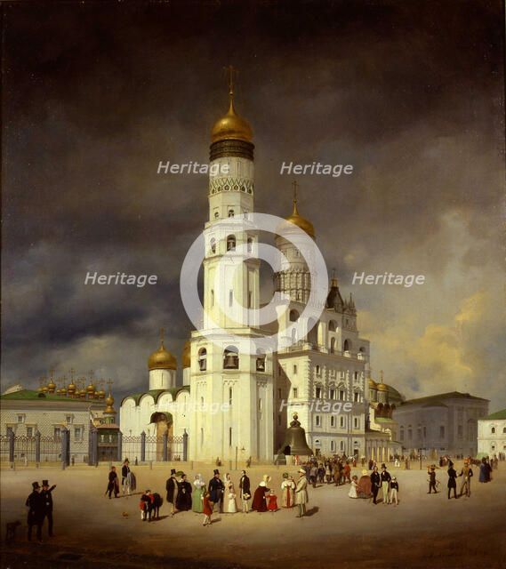 Ivanovskaya Square in the Moscow Kremlin, 1839.