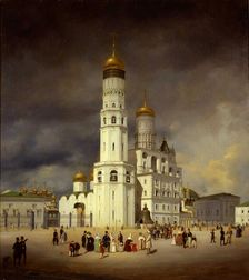 Ivanovskaya Square in the Moscow Kremlin, 1839