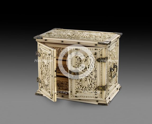 Ivory cabinet, late 17th century. Artist: Unknown.