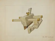 Ivory Carpenter's Plane, c. 1937. Creator: James M. Lawson