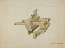 Ivory Carpenter's Plane, c. 1937. Creator: James M. Lawson