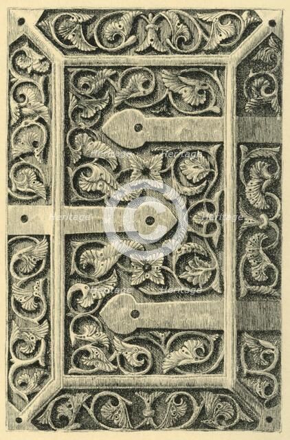 Ivory casket lid, 965 to 970 AD, (1881).  Creator: W Jones.