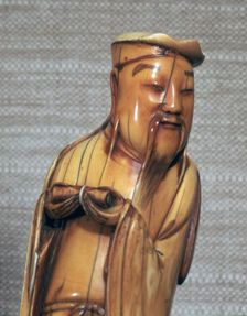 Ivory Chinese figurine of Chang Kuo Lao, 17th century