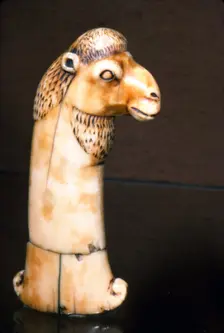 Ivory Dagger Handle of Camel's Head, India, Mughal, 17th century