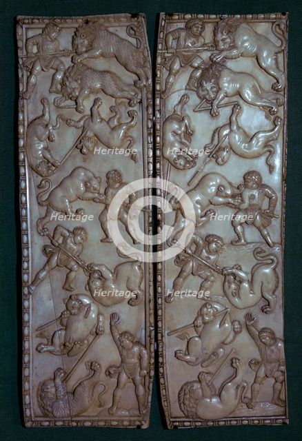 Ivory diptych from Constantinople, 6th century. Artist: Unknown