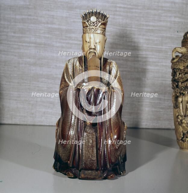 Ivory Figure of Tien Kuan, Master of Heaven, Ming Dynasty, 1368-1644 Artist: Unknown.
