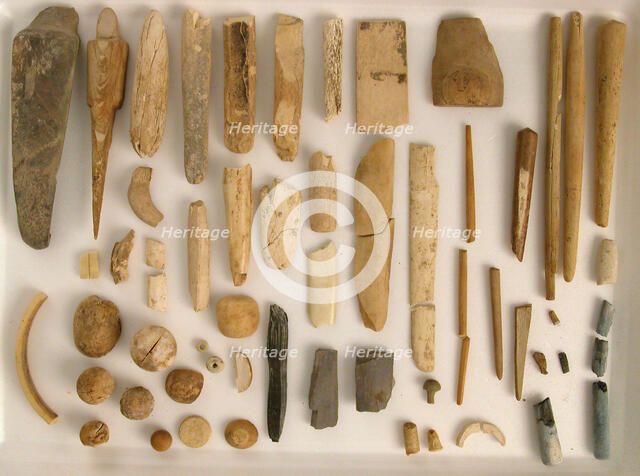 Ivory Fragments, Coptic, 4th-7th century. Creator: Unknown.