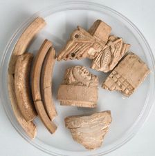 Ivory Fragments, Coptic, 4th-7th century. Creator: Unknown