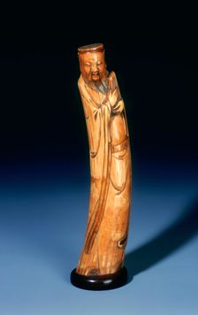 Ivory immortal with reed pipes, late Ming dynasty, China, 1550-1644. Creator: Unknown