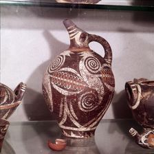 Ivory Mirror Handle from Enkomi, Cyprus, Bronze Age, c1200BC-c1100 BC