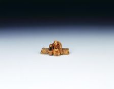 Ivory netsuke of the poet Ono No-Komachi as an old hag, Japan, 19th century