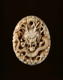 Ivory seal with dragon, 18th century