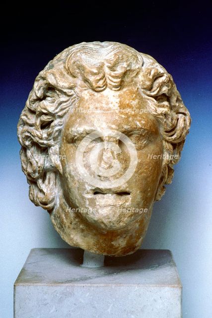 Ivory portrait bust of Alexander the Great, 4th century BC. Artist: Anon