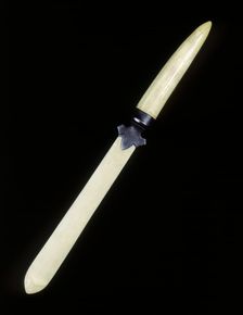 Ivory paper knife, Qing dynasty, China, late 19th century. Creator: Unknown