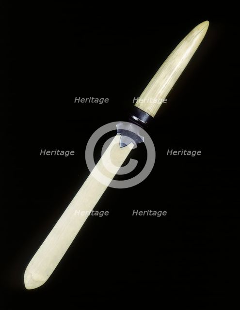 Ivory paper knife, Qing dynasty, China, late 19th century. Creator: Unknown.