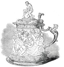 Ivory Tankard, 1850. Creator: Unknown