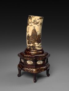 Ivory Tusk Vase, c1800s. Creator: Unknown
