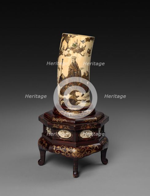 Ivory Tusk Vase, c1800s. Creator: Unknown.