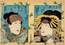 Iwai Hanshiro V in two roles, c1830. Creator: Toyokuni, Utagawa (1769-1825)