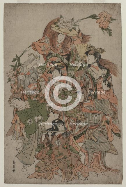 Iwai Hanshiro IV in a Dance of Seven Changes, c. 1793 or 1794. Creator: Katsukawa Shunei (Japanese, 1762-1819).