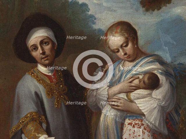 IX. From Spaniard and Albino, Return Backwards (De español y albina, torna atrás), c1760. Creator: Juan Patricio Morlete Ruiz.