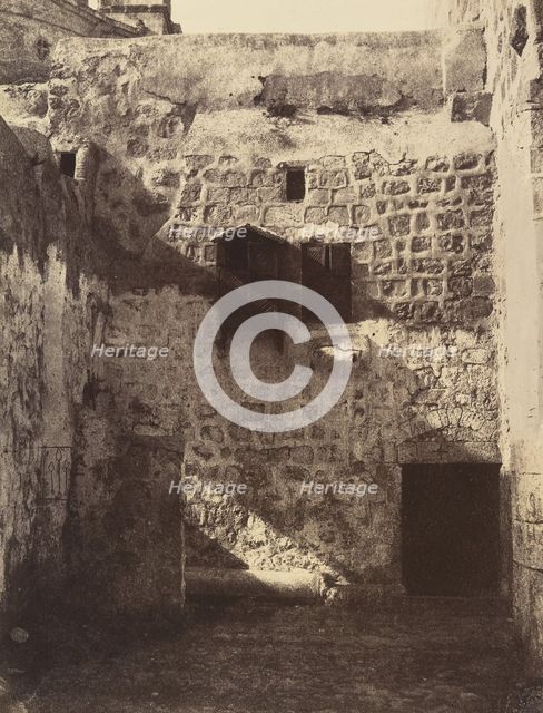 IXe Station. Jésus tombe pour la troisième fois. Le fut de colonne qui se trouve ..., 1860 or later. Creator: Louis de Clercq.