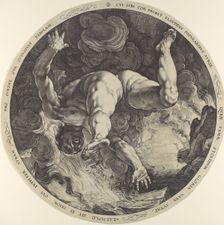 Ixion, from The Four Disgracers, 1588., 1588. Creator: Hendrik Goltzius