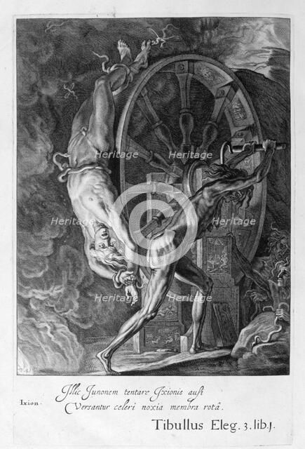 Ixion in Tartarus on the wheel, 1655. Creator: Unknown.