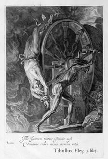 Ixion in Tartarus on the wheel, 1655. Creator: Unknown