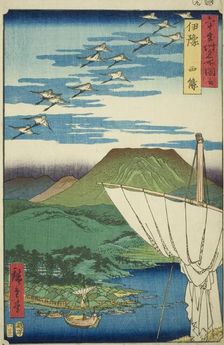 Iyo Province: Saijo (Iyo, Saijo), from the series "Famous Places in the Sixty Provinces..., 1855. Creator: Ando Hiroshige