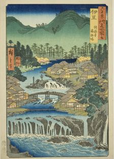 Izu Province: Hot Springs of the Shuzen Temple (Izu, Shuzenji tojiba), from the series "Fa..., 1853. Creator: Ando Hiroshige
