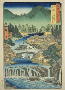 Izu Province: Hot Springs of the Shuzen Temple (Izu, Shuzenji tojiba), from the series "Fa..., 1853. Creator: Ando Hiroshige