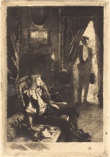 Iza Sleeping (Le Sommeil d'Iza), 1885. Creator: Paul Albert Besnard