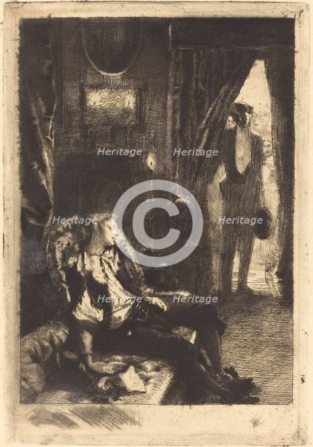 Iza Sleeping (Le Sommeil d'Iza), 1885. Creator: Paul Albert Besnard.