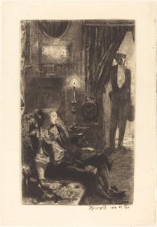 Iza Sleeping (Le Sommeil d'Iza), 1885. Creator: Paul Albert Besnard