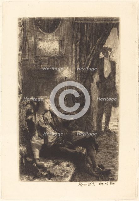 Iza Sleeping (Le Sommeil d'Iza), 1885. Creator: Paul Albert Besnard.