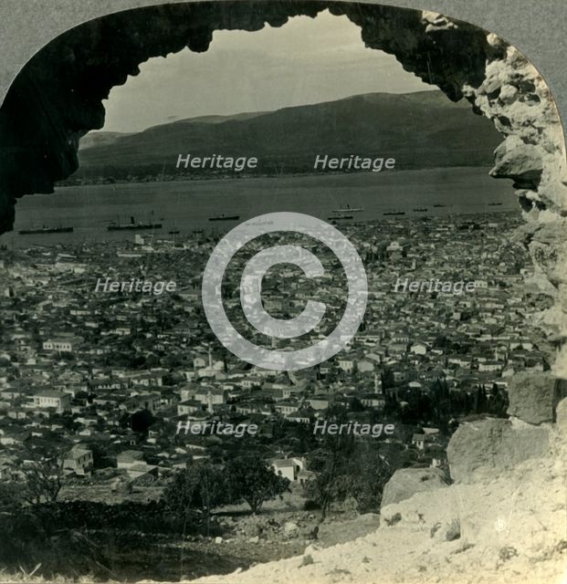 'Izmir (Smyrna), the Chief City of Asiatic Turkey, and Its Harbor', c1930s. Creator: Unknown.
