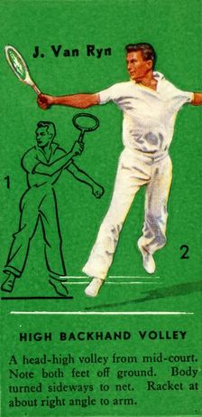 J. Van Ryn - High Backhand Volley c1935. Creator: Unknown