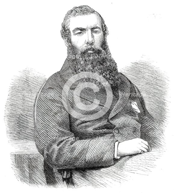 J. W. Malcolm, Esq., the newly-elected M.P. for Boston - from a photograph by Claudet, 1860. Creator: Unknown.